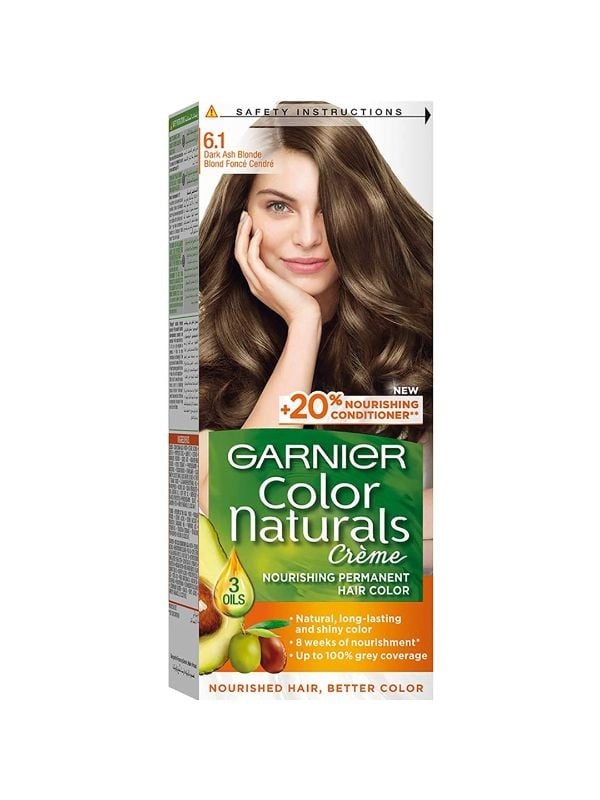 Best Permanent Hair Color for Gray Hair Dark Ash Blonde Garnier 6.1