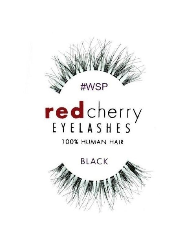 Best False Eyelashes for Round Eyes Natural Look Red Cherry #M WSP