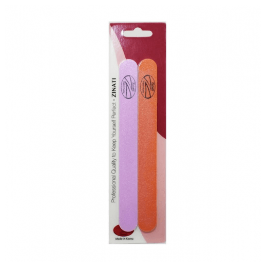 Zinati Double-Sided Nail File Purple and Orange
