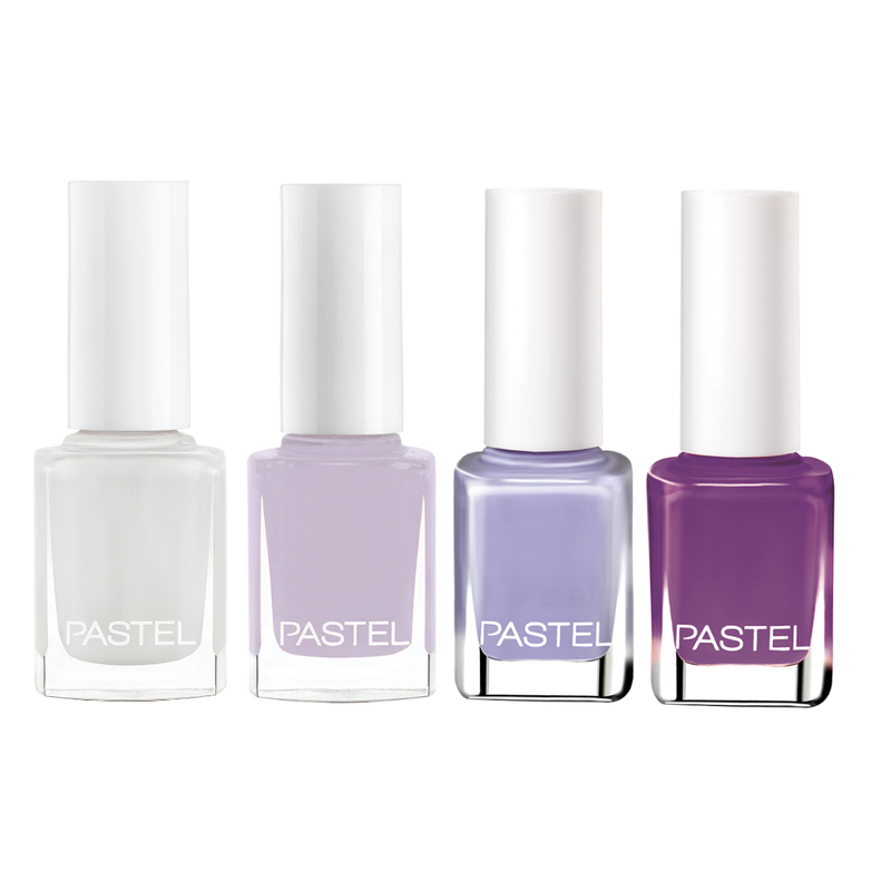 Pastel Lavender Mood Nail Polish Set - UV Protection - 13ml Each