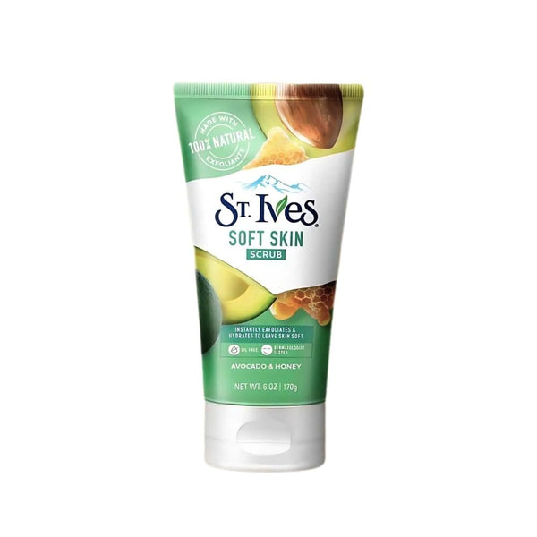 St. Ives Avocado and Honey Face Scrub, Natural Exfoliator, 170g