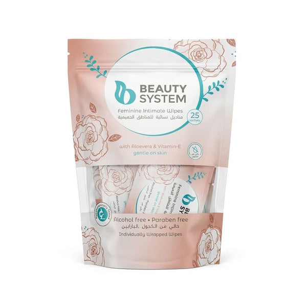 Feminine Cleansing Wipes Gentle Intimate Care Beauty System 25 Wipes