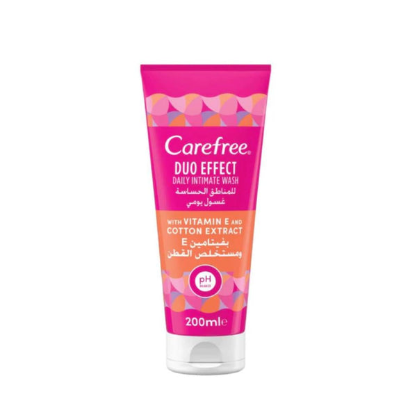 Carefree Dual Action Feminine Daily Wash, Vitamin E and Cotton Extract, 200ml
