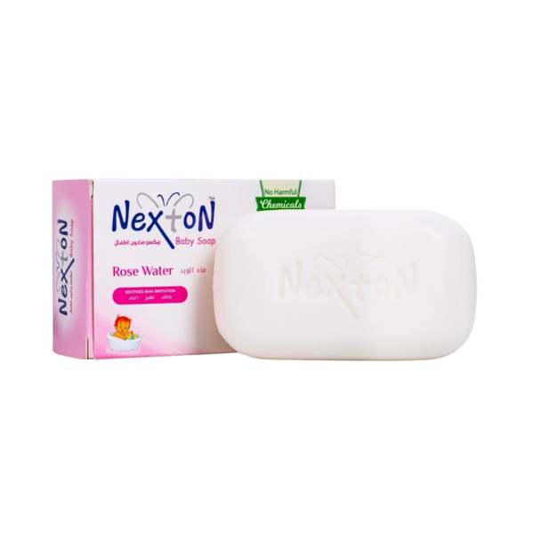 Nexton Rosewater Baby Soap, Moisturizing Formula, 100g
