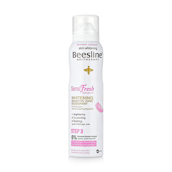 Deodorant Spray Sensitive Skin Whitening Beeswax Rose Oil Beesline 150ml