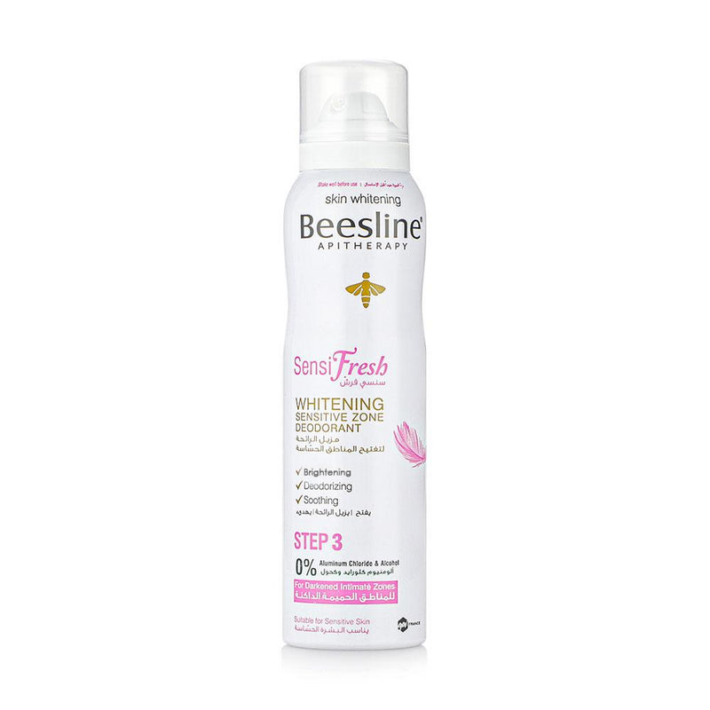 Deodorant Spray Sensitive Skin Whitening Beeswax Rose Oil Beesline 150ml