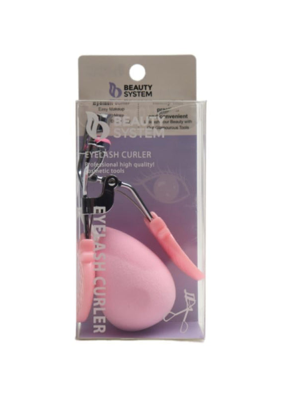 Eyelash Curler and Makeup Sponge Set Lifting Curling Beauty System Random Color