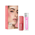 Huda Beauty Cheek and Lip Duo Set Liquid Blush Lip Oil Raspberry