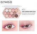 Best Matte Eyeshadow Palette 12 Colors Star Diamond O.TWO.O 18g