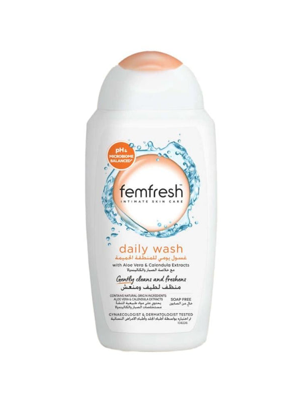 Intimate Hygiene Wash Gentle pH-Balanced Aloe Vera Femfresh 250ml