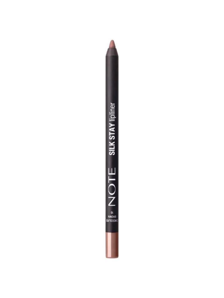 Brown Lip Liner Pencil Long Lasting Chocolate Brown NOTE Silk Stay 1.2g