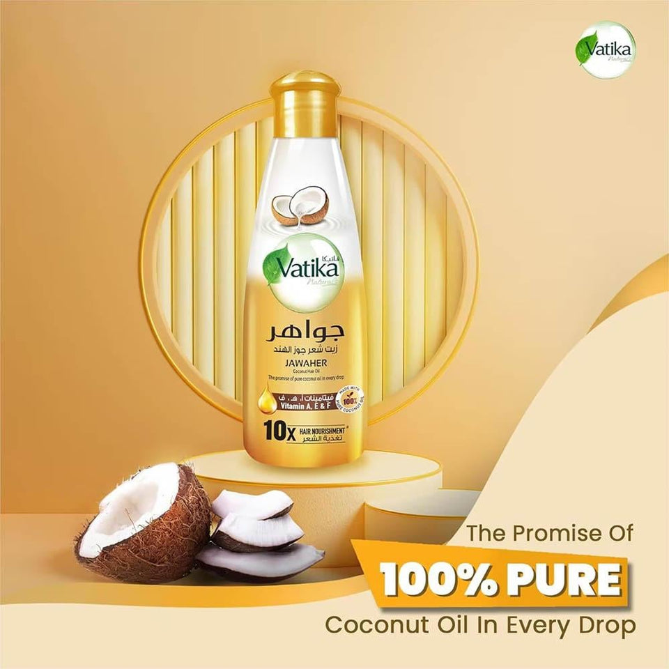 Vatika Coconut Hair Oil for Nourishment & Strength 300ml