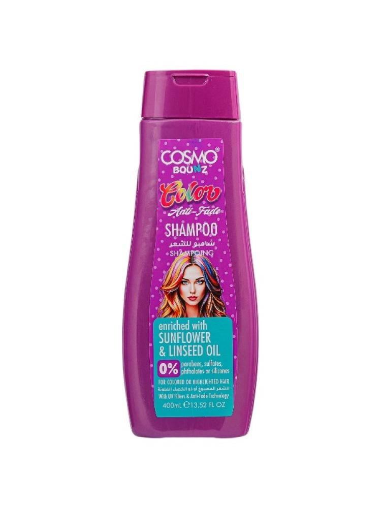 Cosmo Bounz Color Anti-Fade Shampoo - Sunflower & Linseed Oil - 400 ml