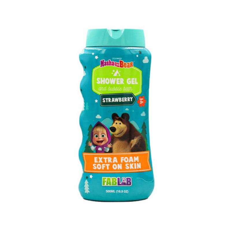 2-in-1 Kids Shower Gel and Bubble Bath Masha and the Bear Fab Lab 500ml