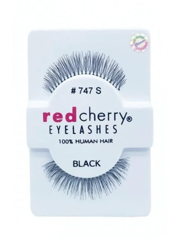 Red Cherry Eyelashes 747S Natural Human Hair False Lashes