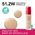 Bourjois Healthy Mix Foundation, Medium Coverage, Vitamin C, 51.2W Golden Vanilla
