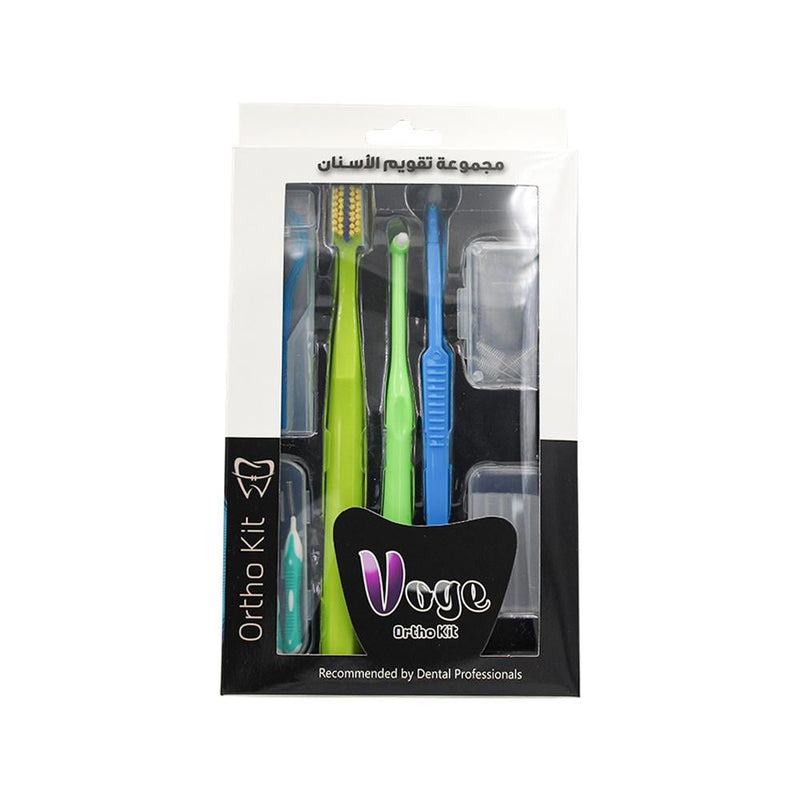 Voge Orthodontic Care Set 7-Piece Dental Cleaning Kit with Brushes and Floss