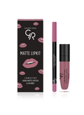 Golden Rose Lipstick + Lip Liner Set - Long-Lasting - 5.5 ml
