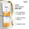 Best Sunscreen Cream SPF 50+ Fragrance-Free Sensitive Skin Eucerin 50ml