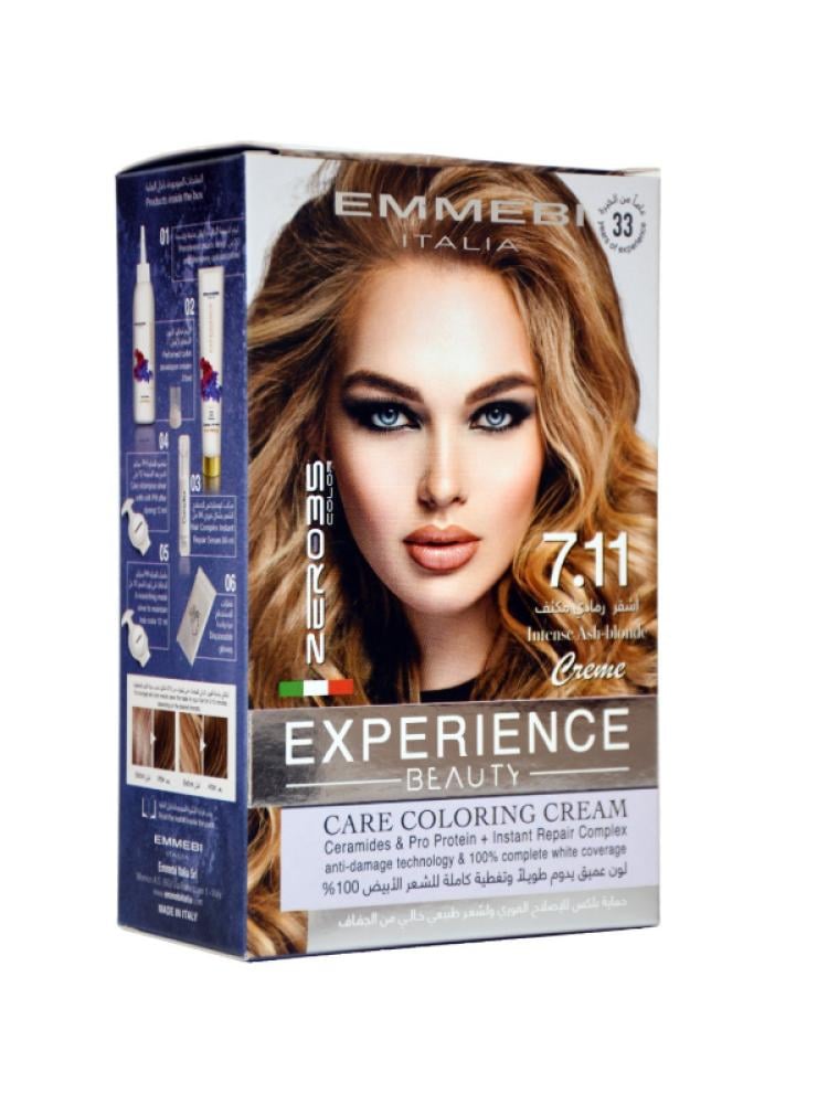 Zero 35 Permanent Hair Dye Kit - Shade 7.11 Intense Ash Blonde