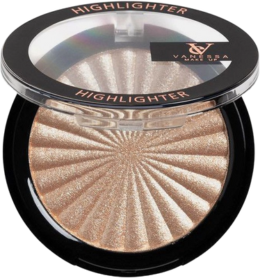 Vanessa Makeup Highlighter Powder - Natural Glow, Long Lasting 02