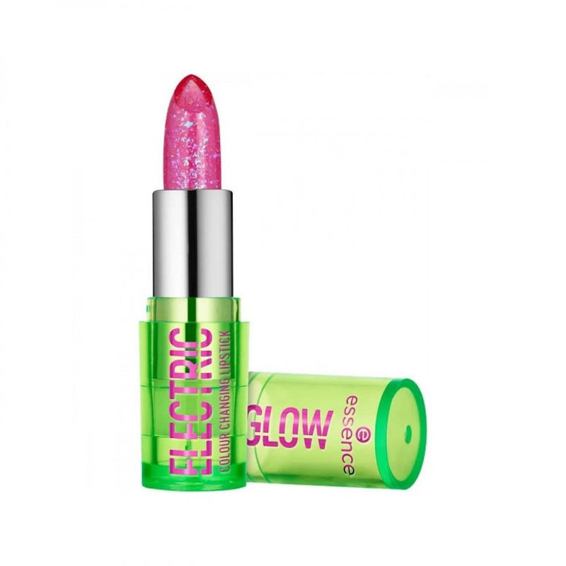 Essence Electric Glow Color Changing Lipstick, pH-Reactive, Pink Shimmer