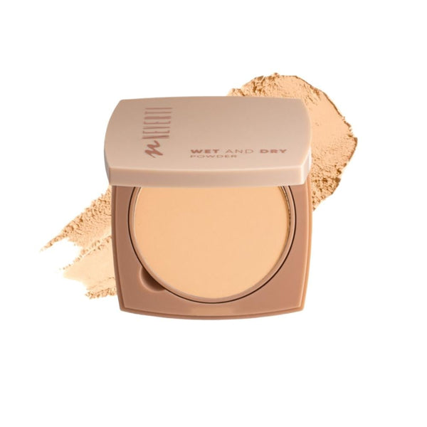 Neferti Wet and Dry Pressed Setting Powder, 007 Light Caramel, Full Coverage