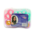 Max Elegance Plastic Hair Rollers - 18 Pieces, Assorted Sizes