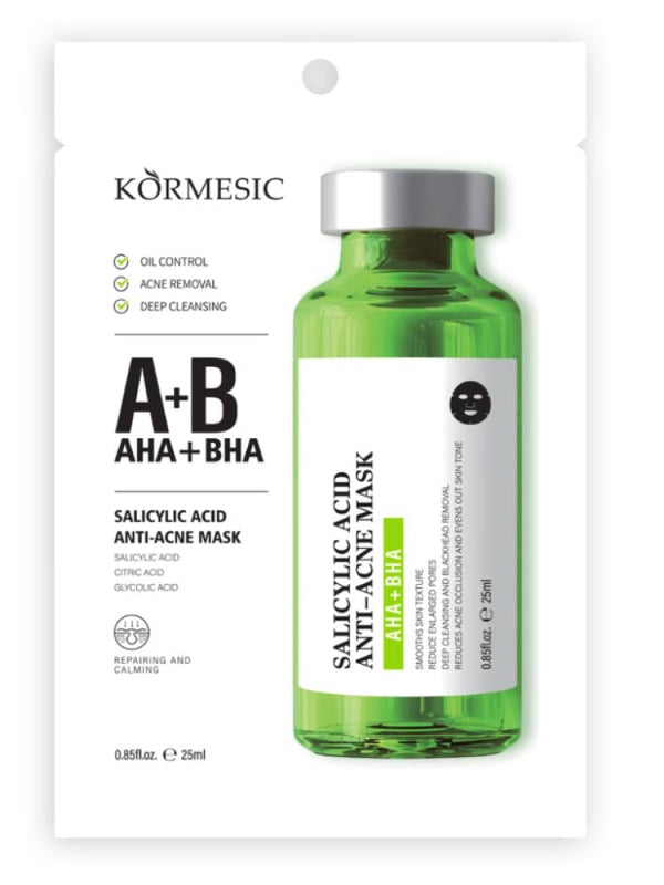 Kormesic Salicylic Acid Face Mask for Acne Clearing & Pores - 25ml