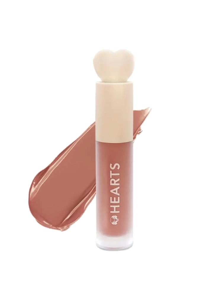 Matte Liquid Lipstick Long Lasting Rose Beige 004 Hearts 4ml