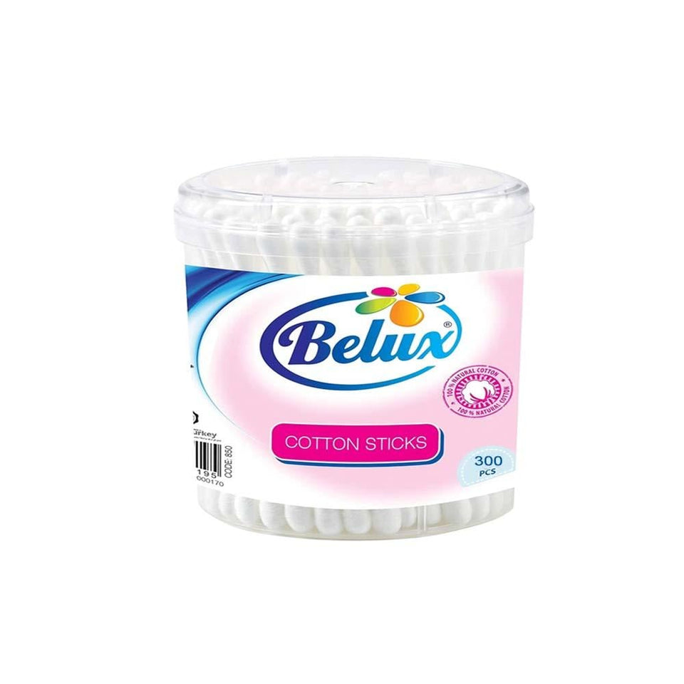Belux Soft Cotton Buds for Ear Cleaning & Cosmetic Use 300 buds
