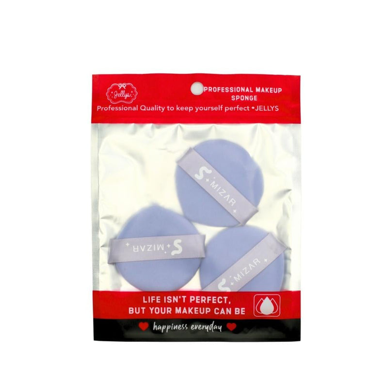 Jellys Makeup Sponges 3-Piece Set for Seamless Blending, Latex-Free