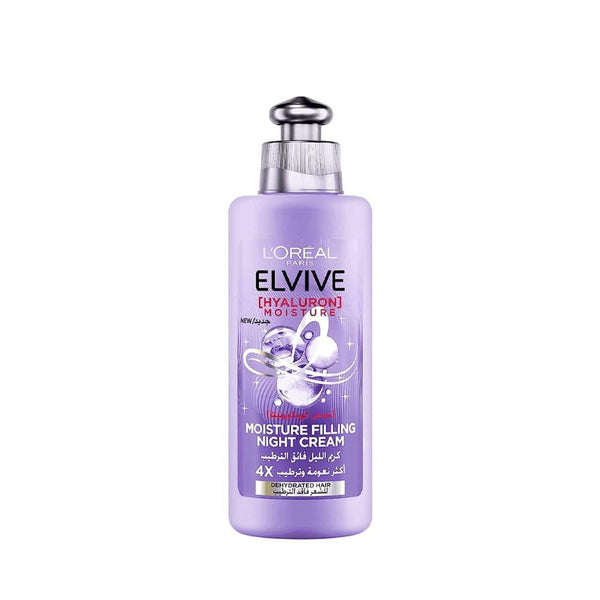 Best Hair Night Cream Hyaluronic Acid Hydrating L'Oreal Elvive 200ml
