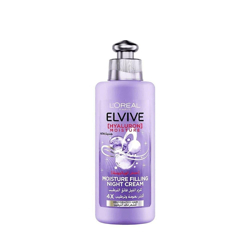 Best Hair Night Cream Hyaluronic Acid Hydrating L'Oreal Elvive 200ml