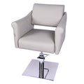 Salon System Women's Cutting Chair AS-1151C Grey Synthetic Leather Silver Base