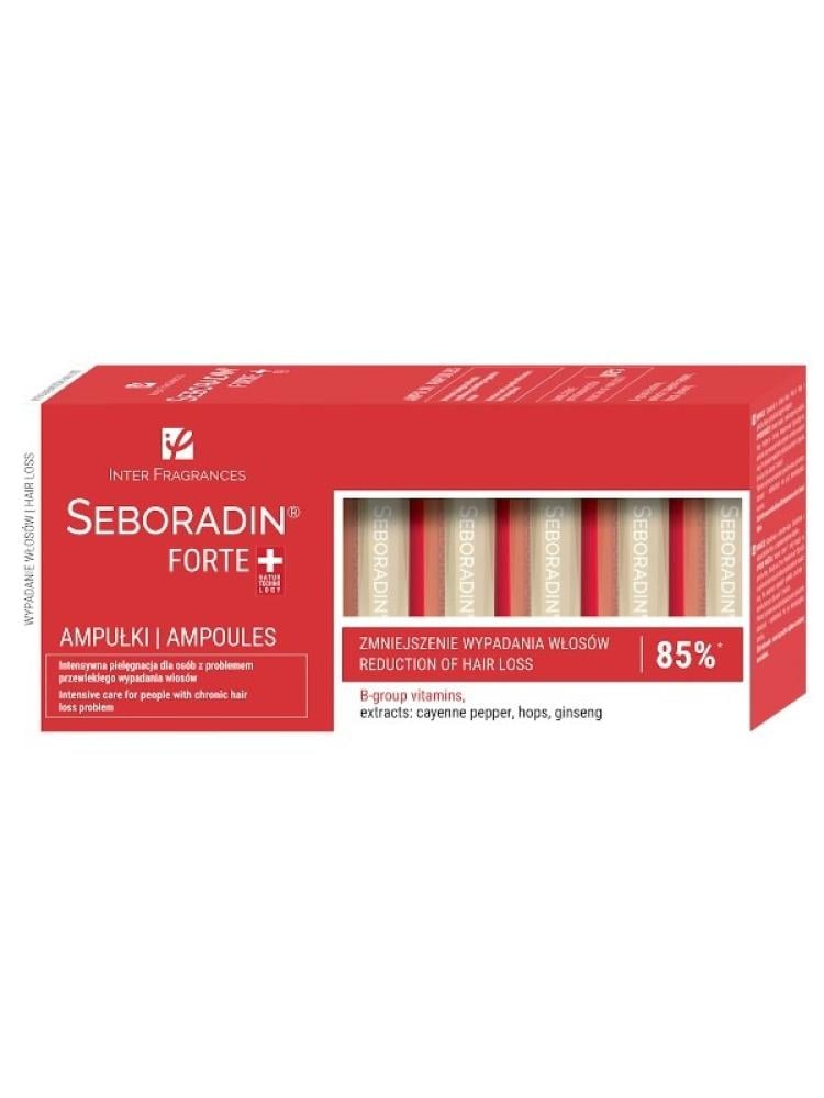 Scalp Care Ampoules with Ginseng and B Vitamins - Seboradin Forte - 14 x 5.5ml