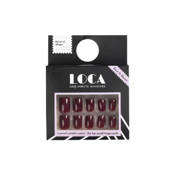 Luca Self-Adhesive Artificial Nails Brown N3 24 Count 10 Sizes