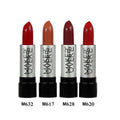 Make Over 22 Matte Cream Lipstick Set 4 Piece Long-Lasting Highly Pigmented