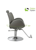 Salon System Sherine Modour Women's Chair - Gray, Stainless Steel