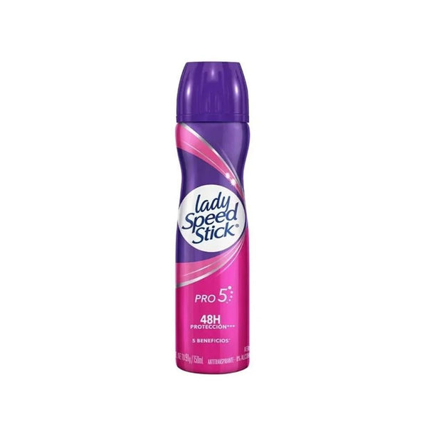 Lady Speed Stick Pro 5 Antiperspirant Deodorant Spray for Long-Lasting Freshness, 150ml