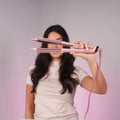 Clara Dual Straightening Brush Pink (C19) 3 Heat Settings