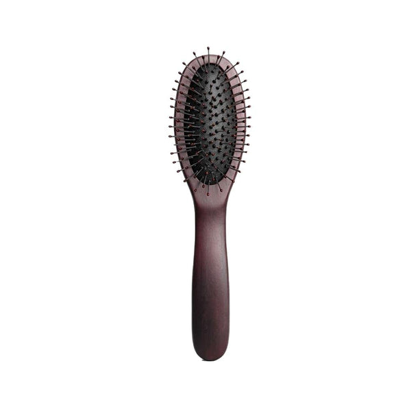 Mini Hairbrush Small Wooden Travel Brush Gentle Detangling Titania 18cm