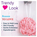 Spa System Bath Loofah Sponge - Creates Rich Lather, Gentle Exfoliation