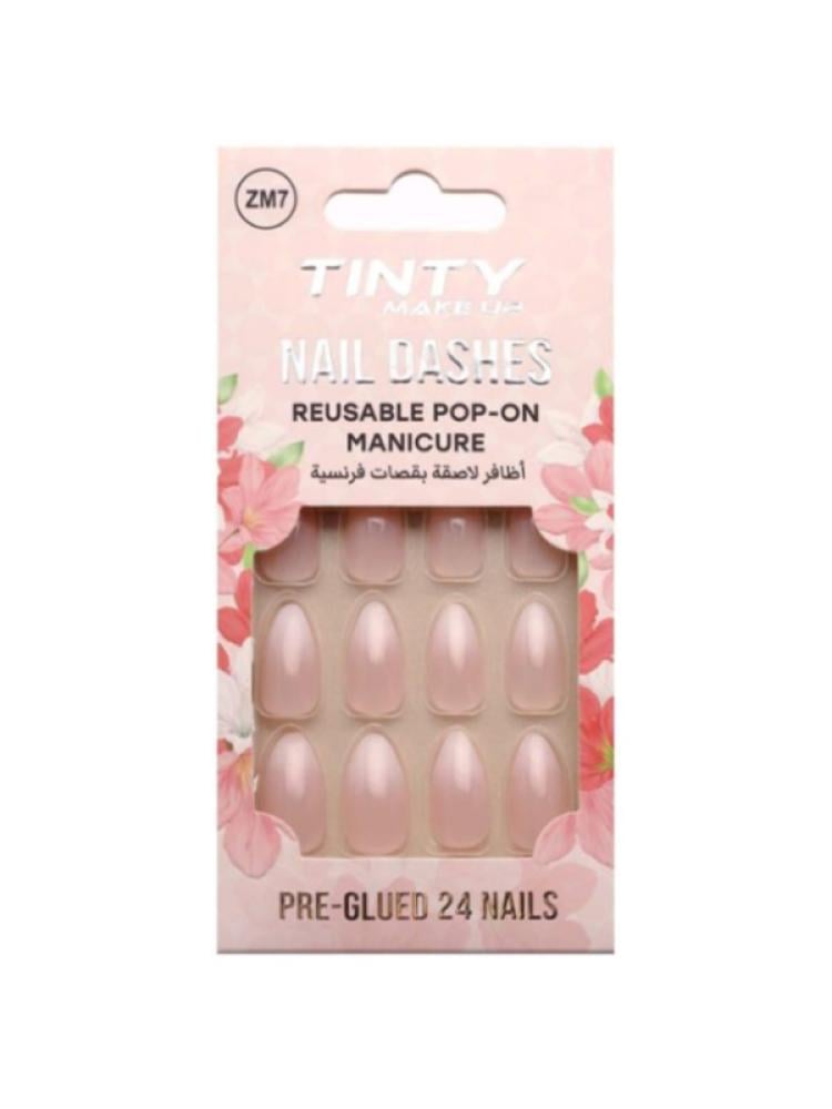 Easy French Tip Nails at Home Press-On TINTI 24 Pieces ZM7
