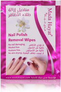 Nail Polish Remover Wipes Acetone-Free Mada Hayat 10 Pieces