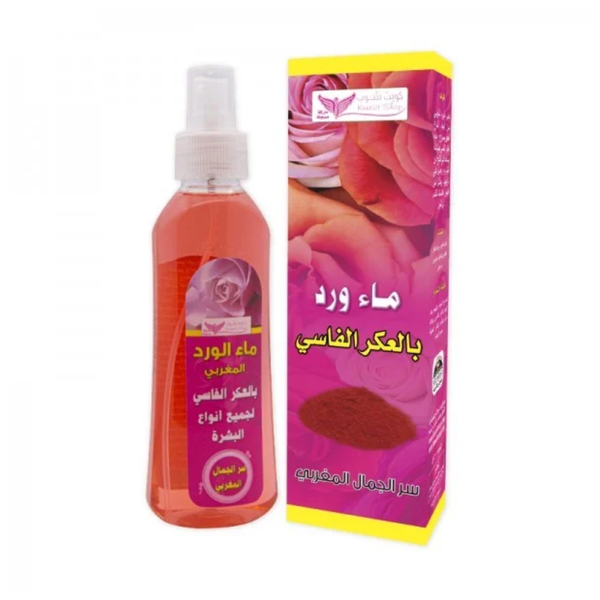 Kuwait Shop Rose Water with Aker Fassi Skin Cleanser 200ml