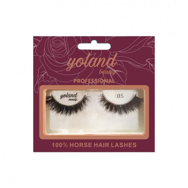Yolande Beauty Natural Eyelashes No. 5 Reusable Human Hair