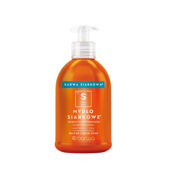 Parua Naturals Sulfur Liquid Soap for Acne-Prone Skin, 300ml