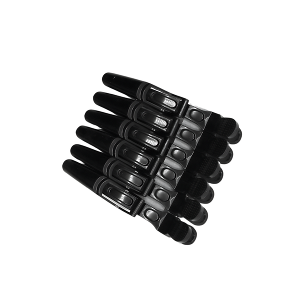 Max Elegance Plastic Alligator Hair Clips 6 Pieces
