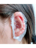 Maxdona Clear Plastic Ear Covers for Salons - 300 Count
